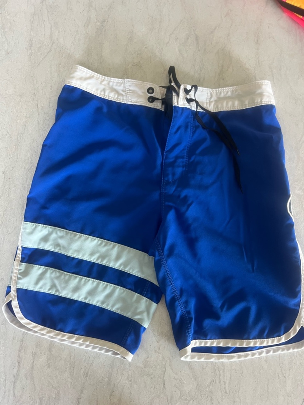 Hurley Blue and White Boys' size 10 boardshorts